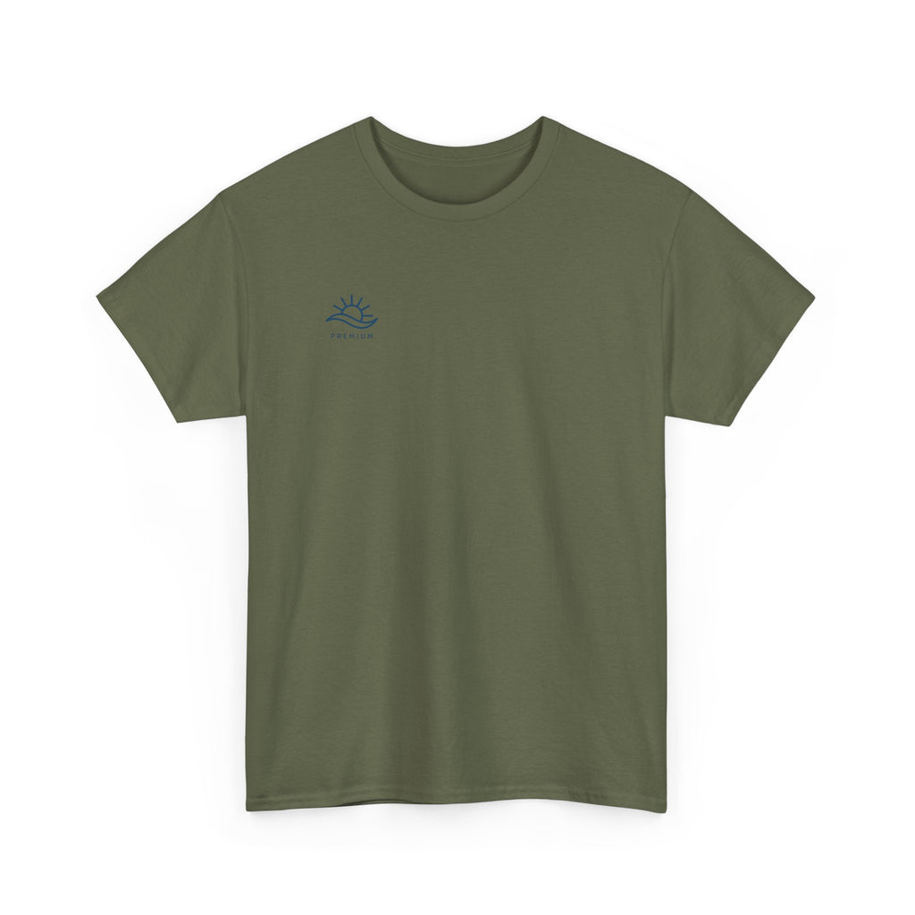 T-Shirt — Minimal Wave Logo Tee (Small Chest Graphic)
