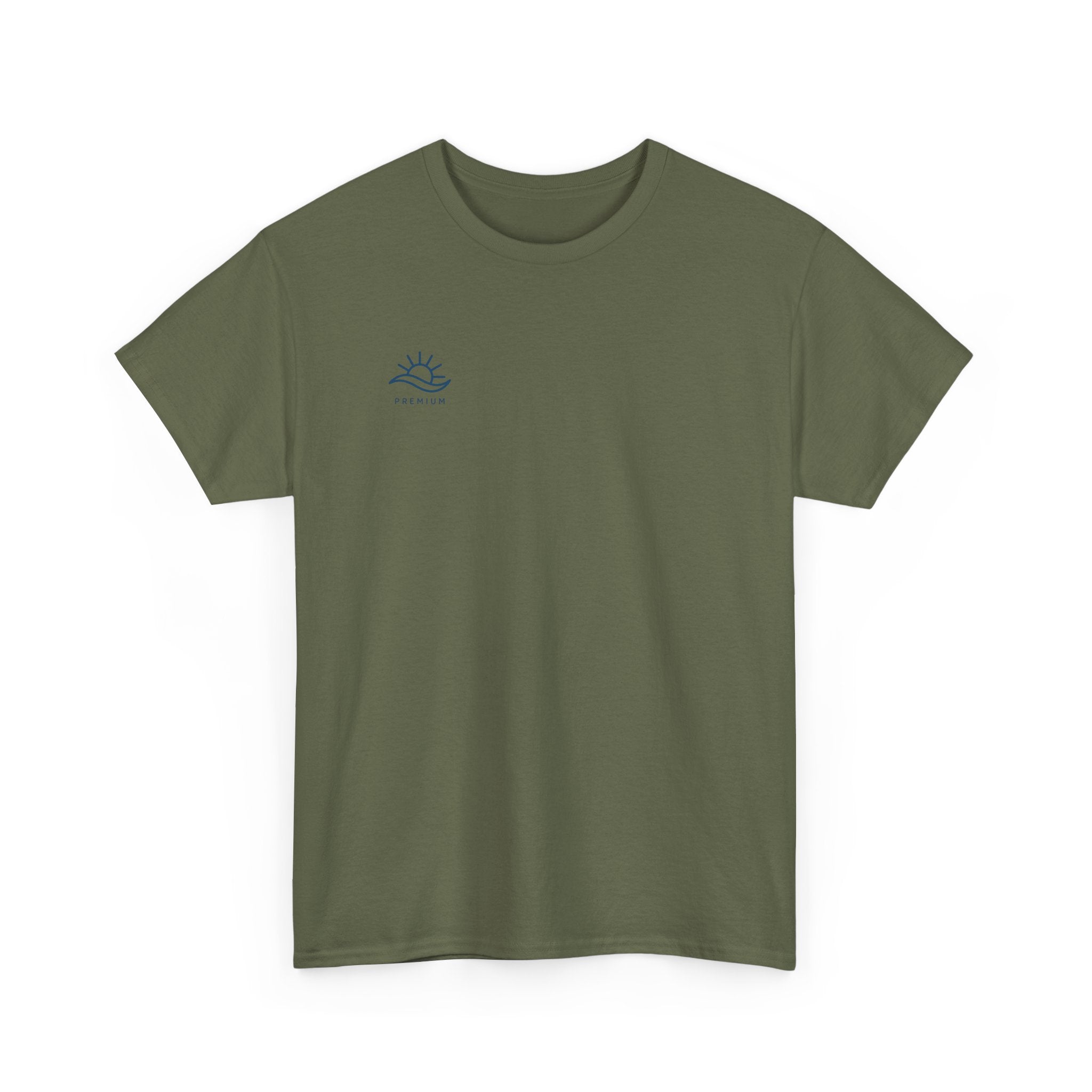 T-Shirt — Minimal Wave Logo Tee (Small Chest Graphic)