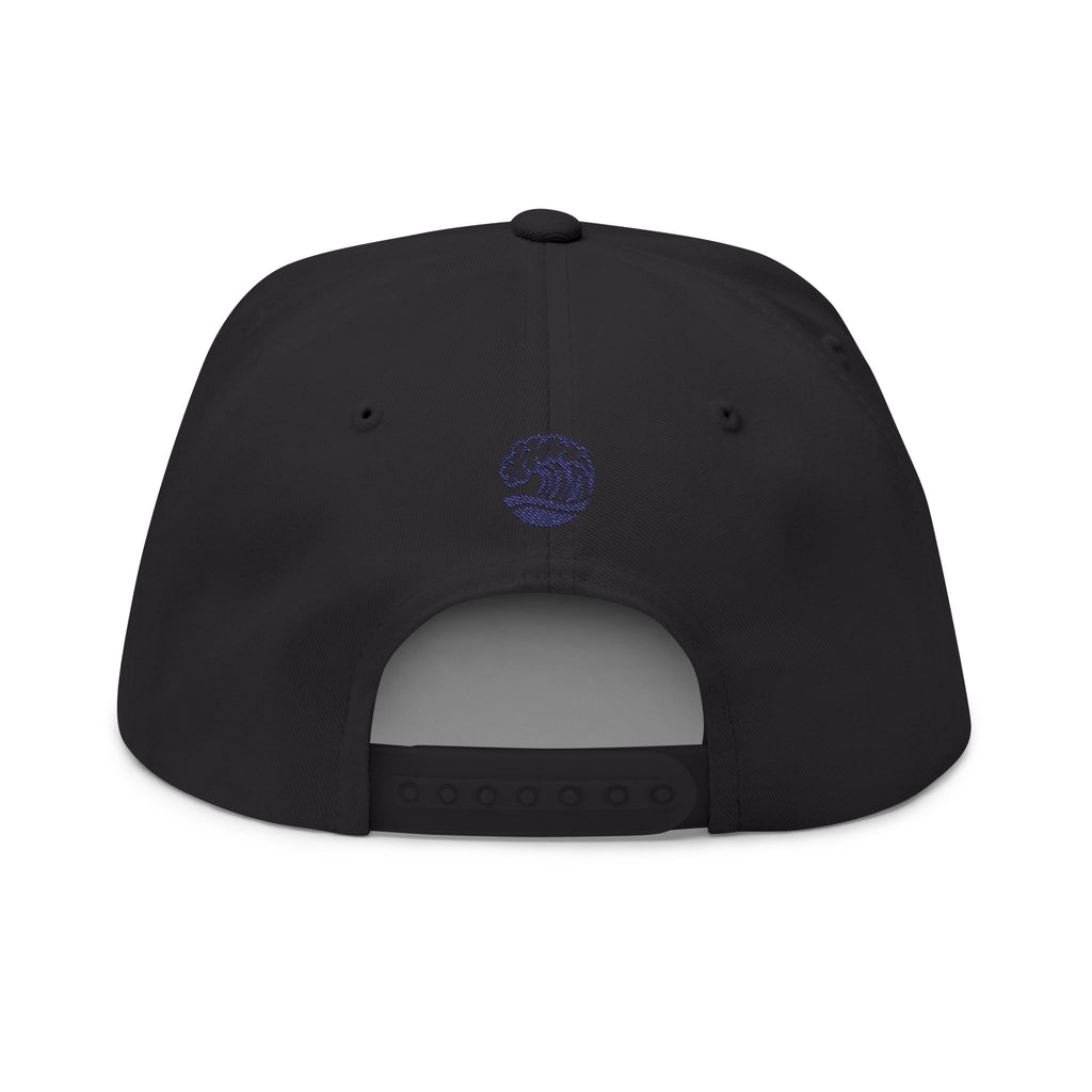 Embroidered Wave Snapback Cap — 'Sandbar Standard' Beach Hat