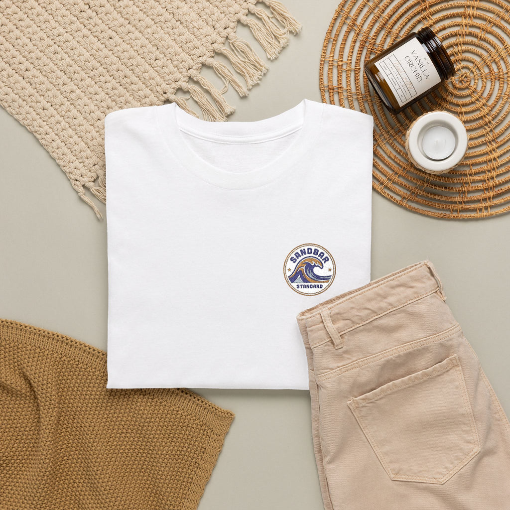 Wave Crest Graphic Tee — Coastal Surf Embroidered T-Shirt