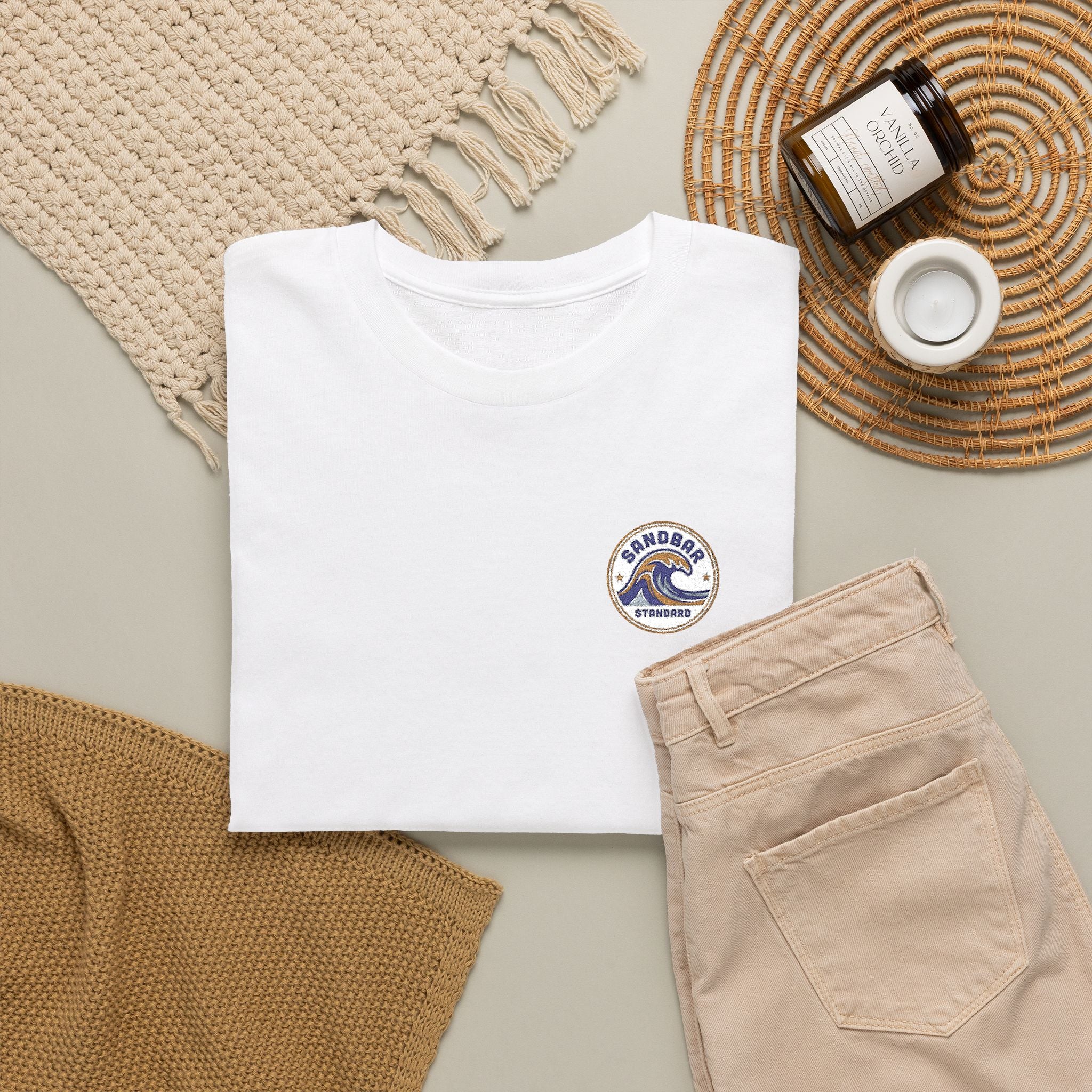 Wave Crest Graphic Tee — Coastal Surf Embroidered T-Shirt