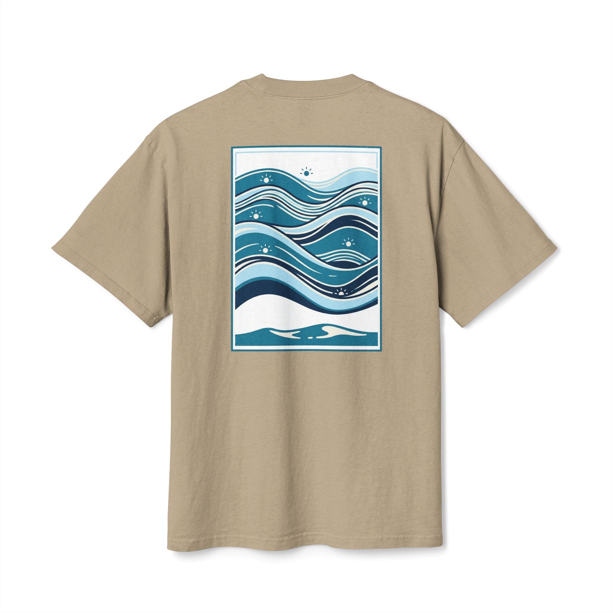 Vintage Surf Tee — "Sandbar Standard" Wave Graphic Shirt