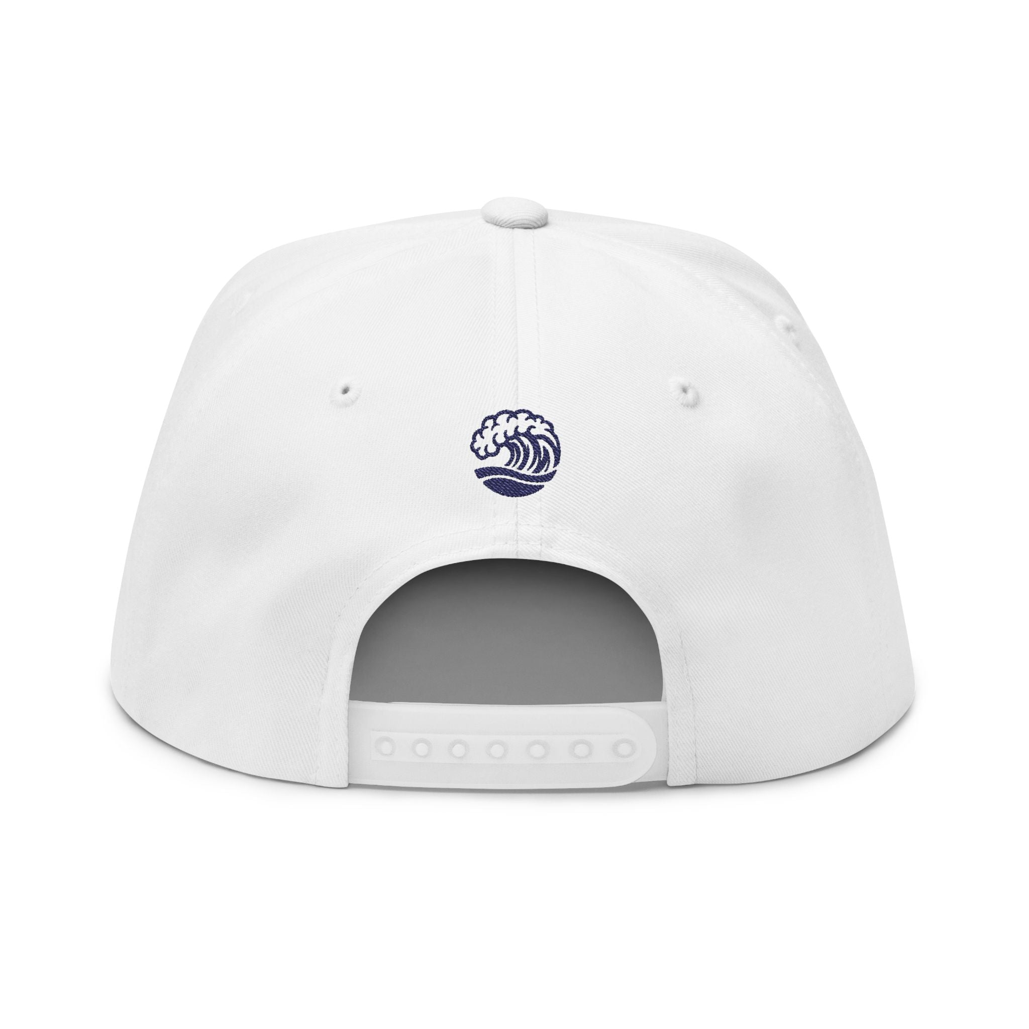 Embroidered Wave Snapback Cap — 'Sandbar Standard' Beach Hat