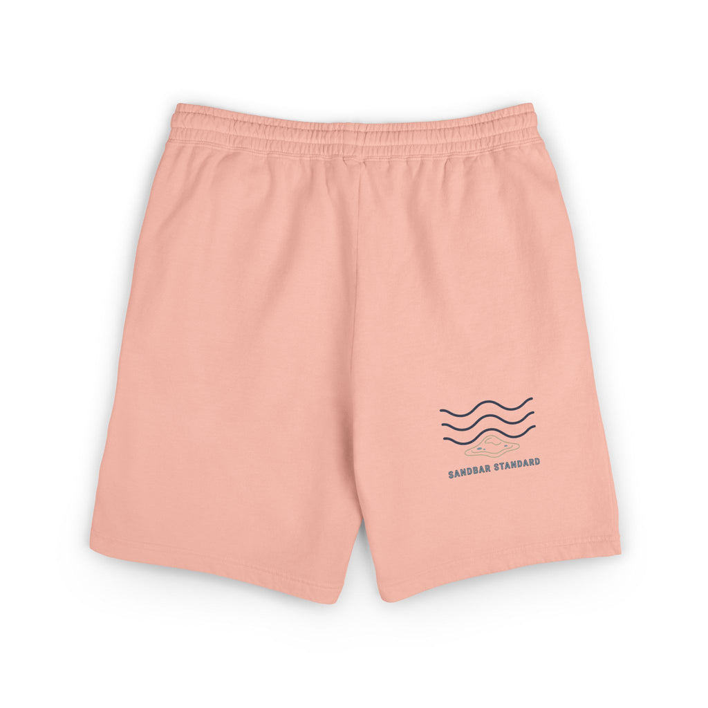 Lightweight Fleece Sweat Shorts — Coastal Wave Logo Casual Lounge Shorts
