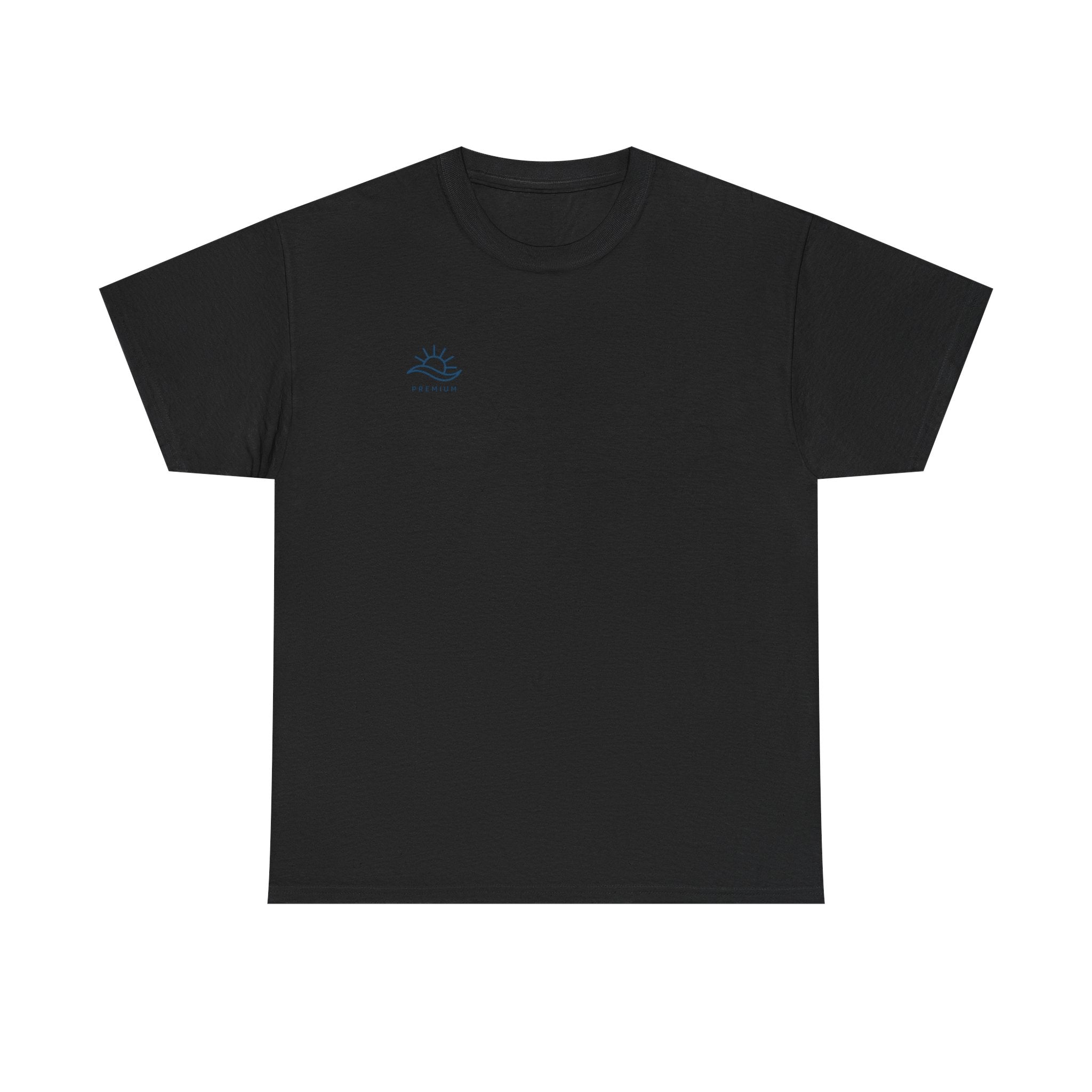 T-Shirt — Minimal Wave Logo Tee (Small Chest Graphic)