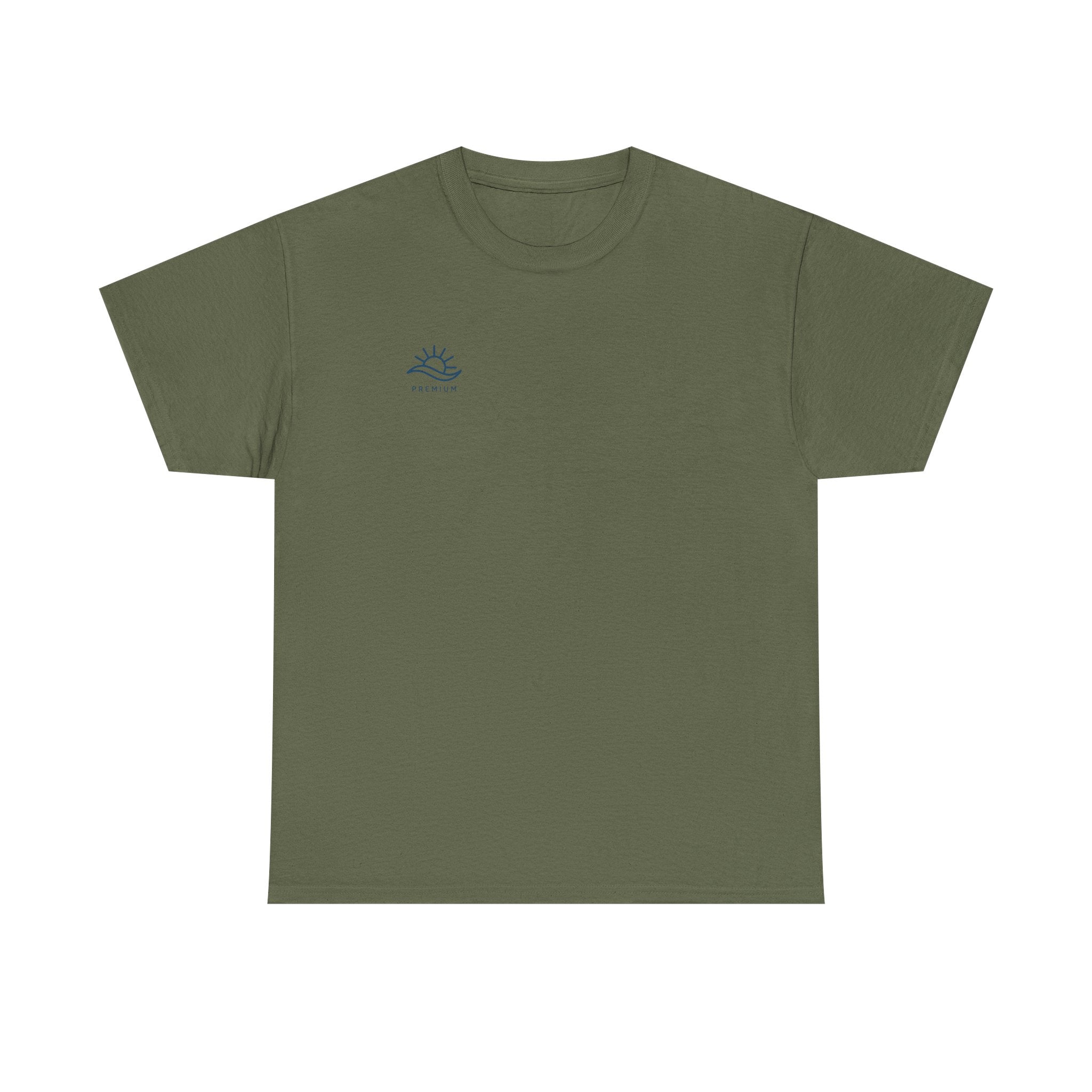 T-Shirt — Minimal Wave Logo Tee (Small Chest Graphic)
