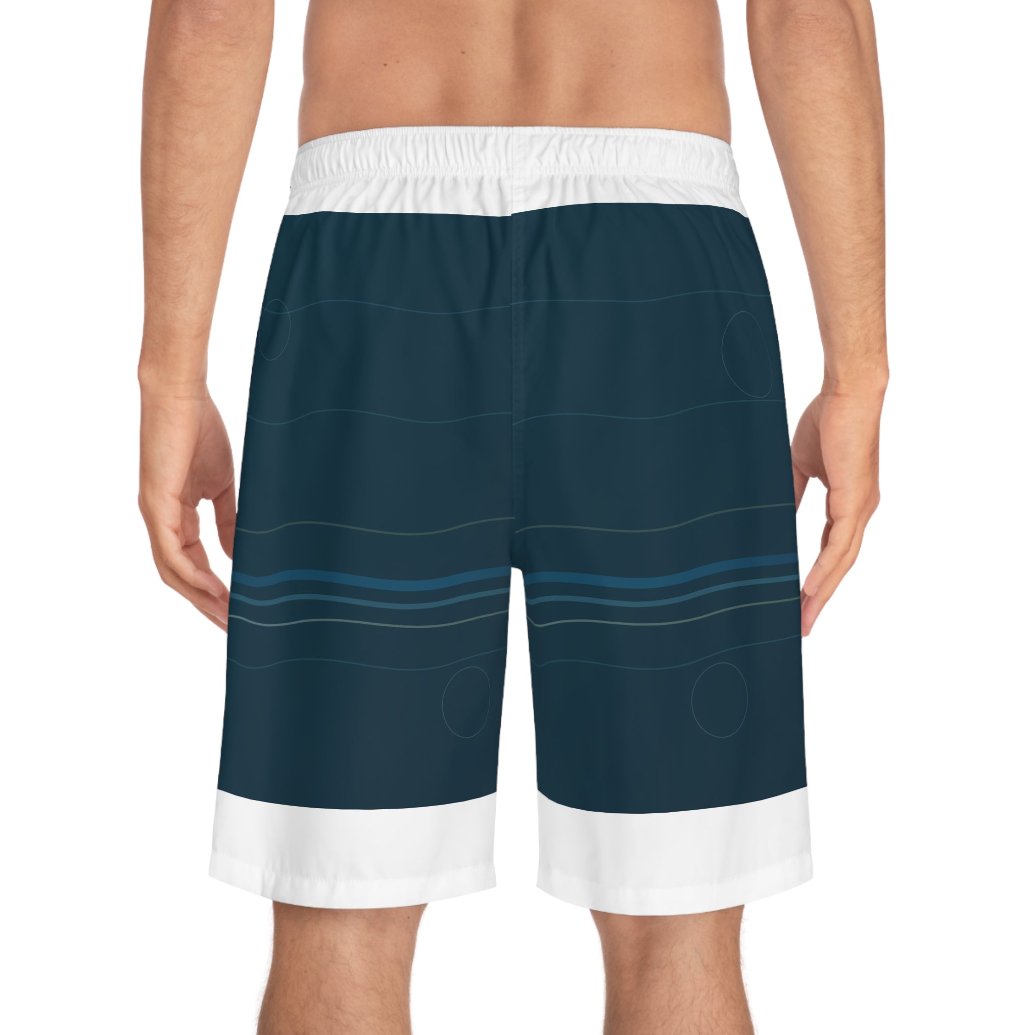 Current Line Board Shorts back model view