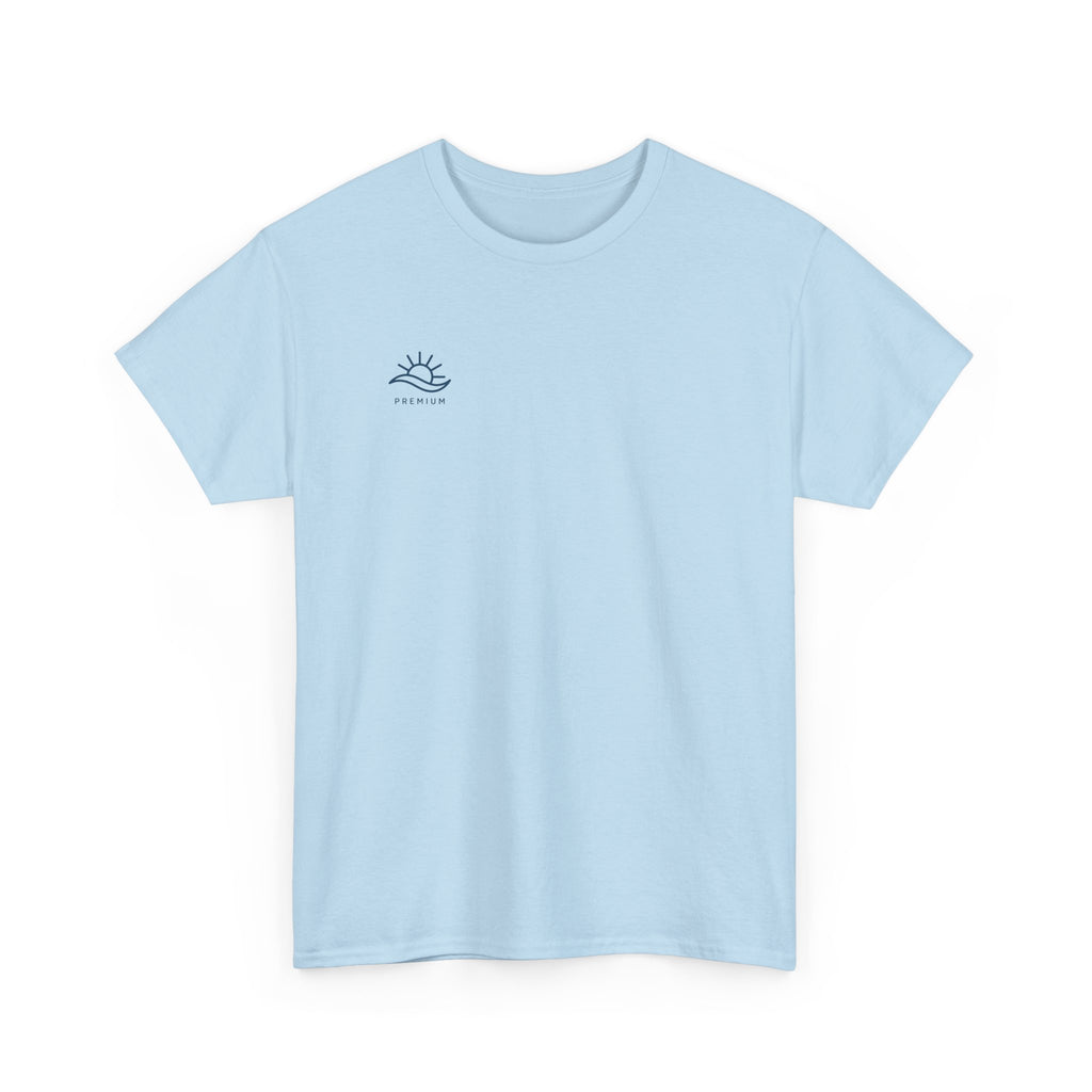 T-Shirt — Minimal Wave Logo Tee (Small Chest Graphic)