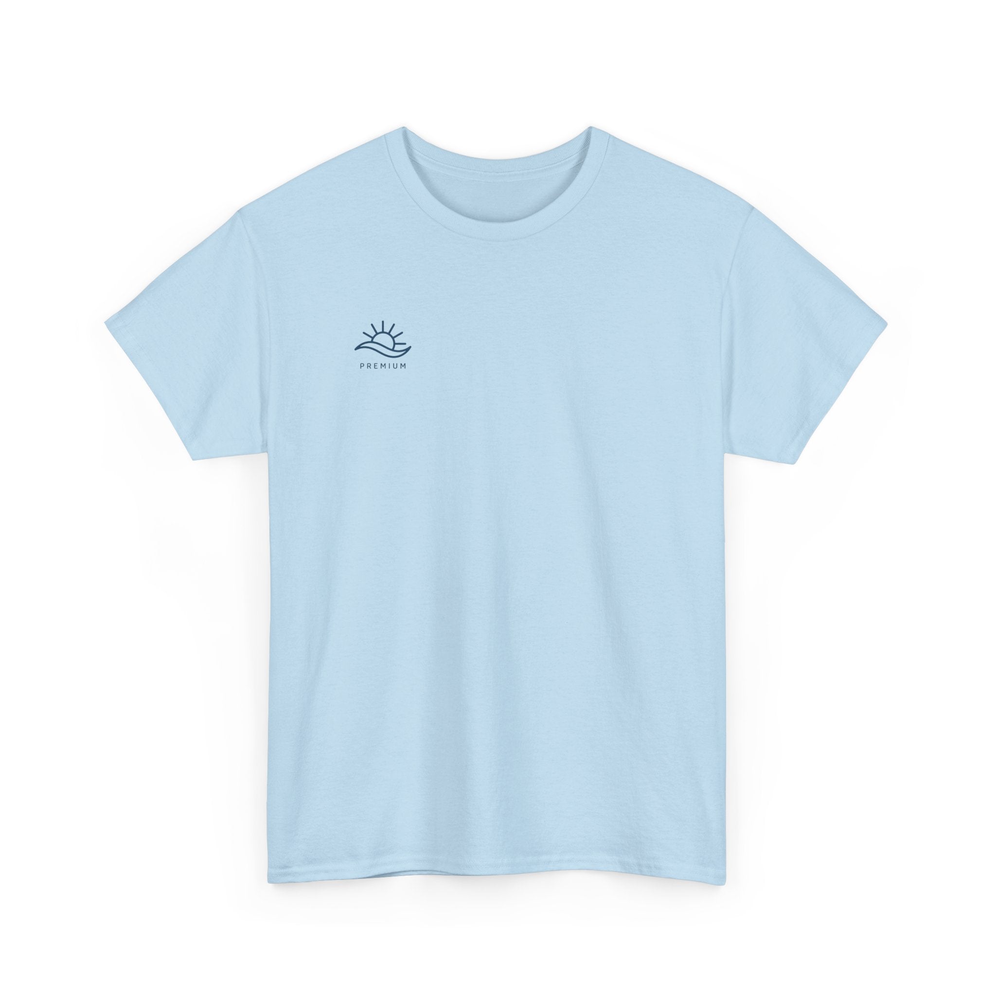 T-Shirt — Minimal Wave Logo Tee (Small Chest Graphic)