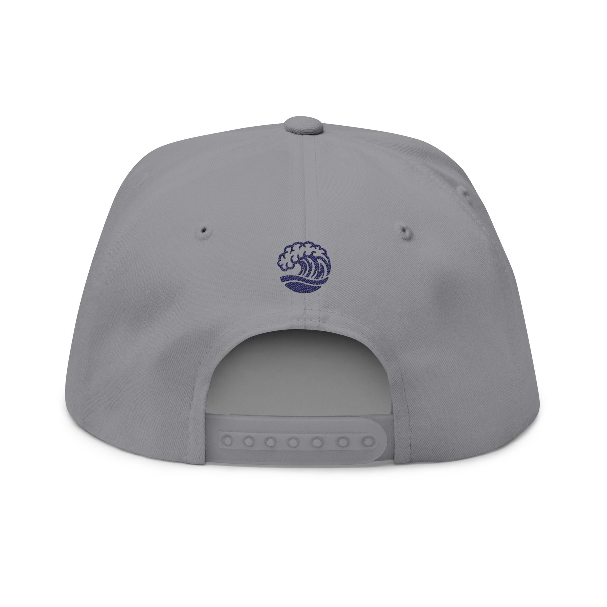 Embroidered Wave Snapback Cap — 'Sandbar Standard' Beach Hat