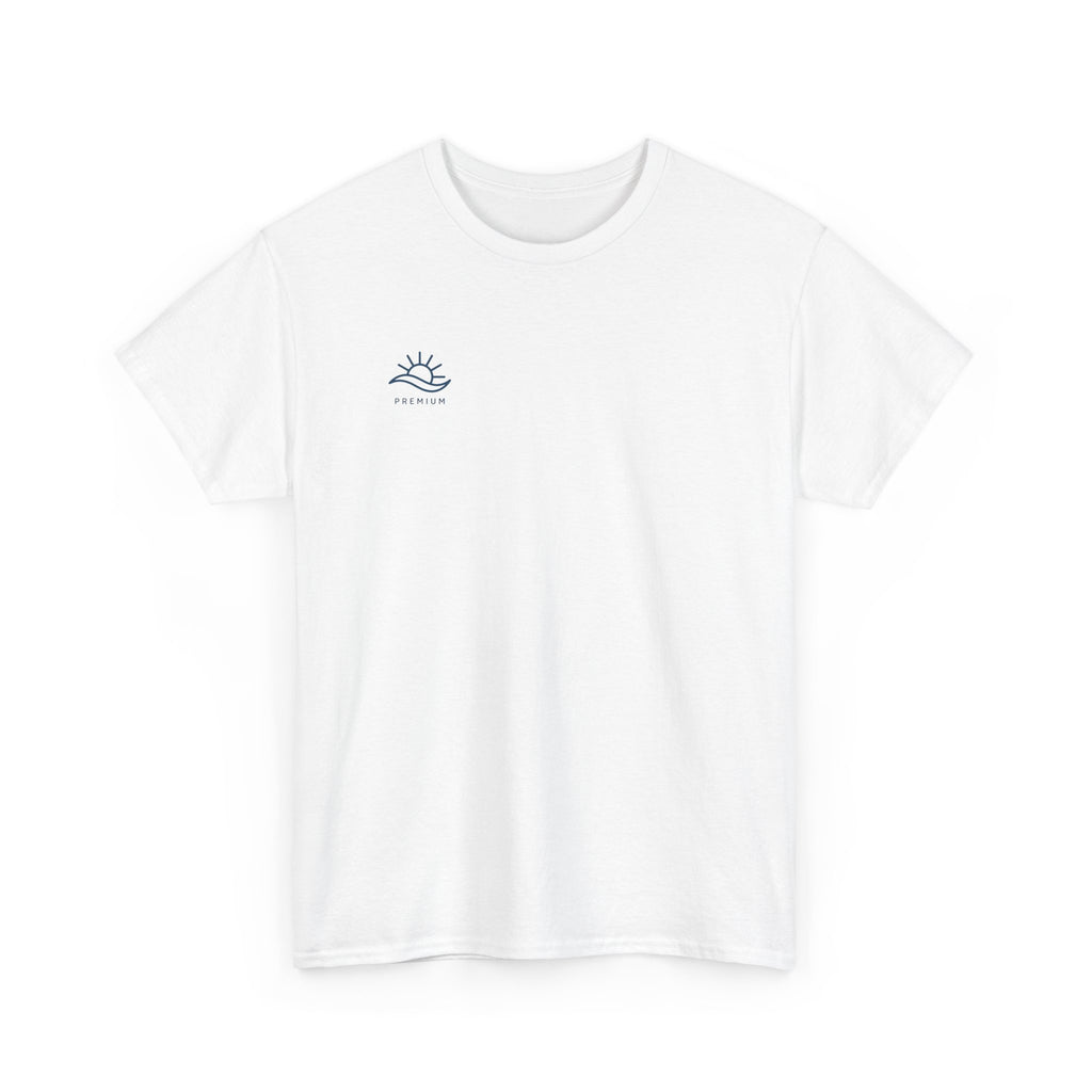 T-Shirt — Minimal Wave Logo Tee (Small Chest Graphic)