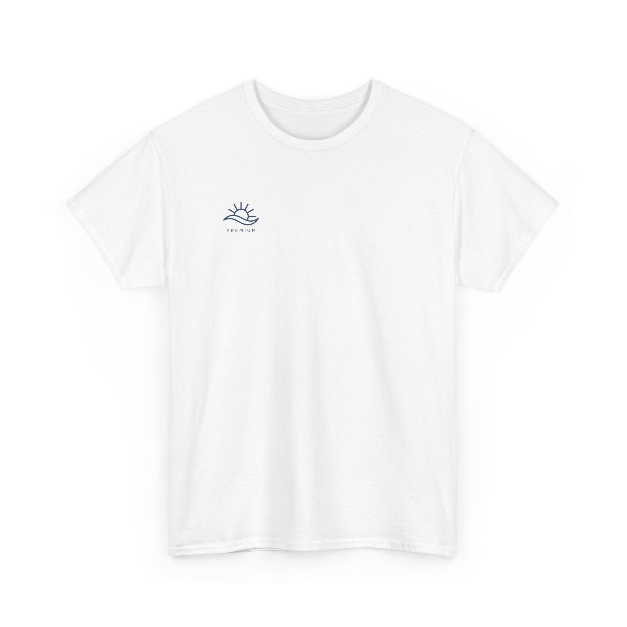 T-Shirt — Minimal Wave Logo Tee (Small Chest Graphic)