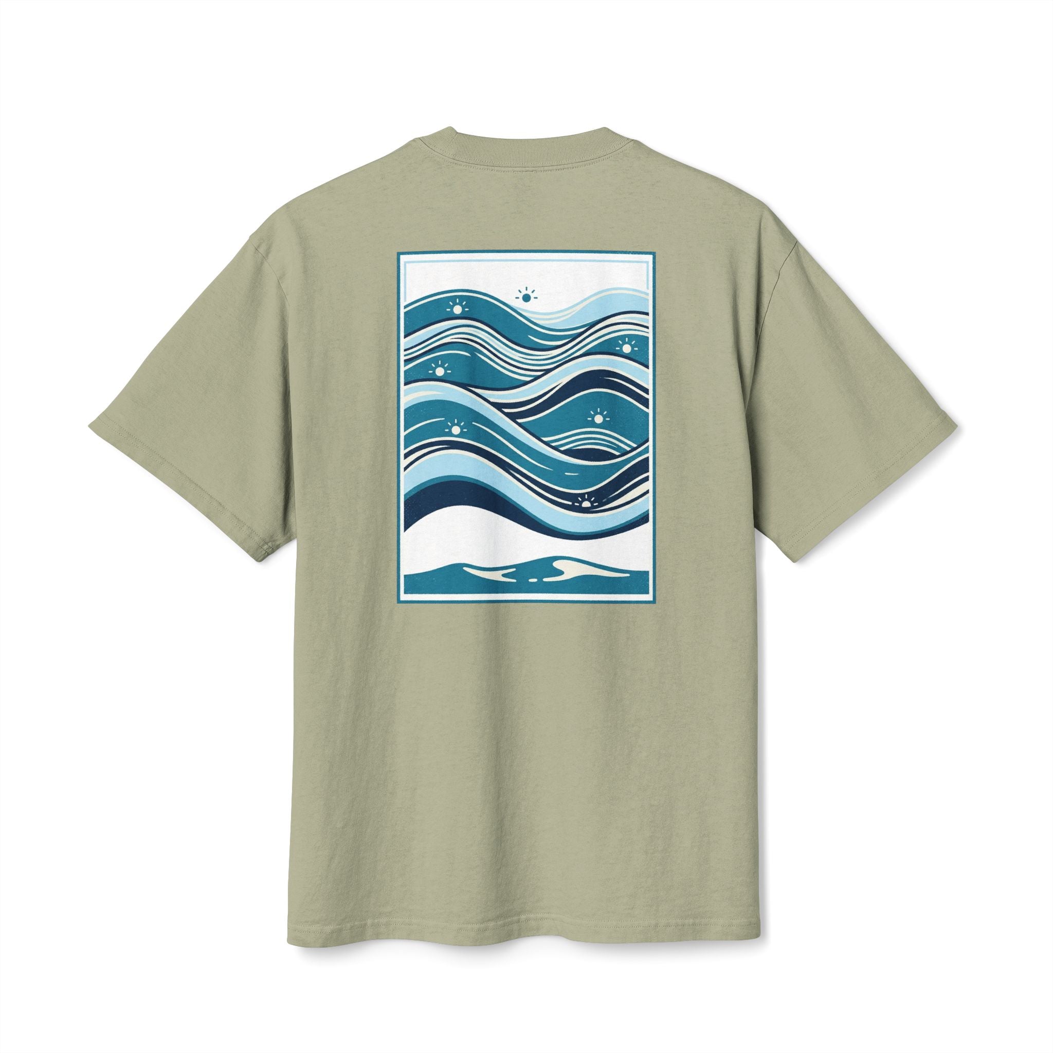 Vintage Surf Tee — "Sandbar Standard" Wave Graphic Shirt