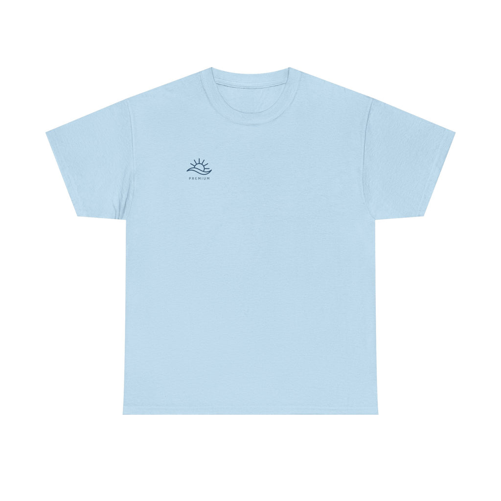T-Shirt — Minimal Wave Logo Tee (Small Chest Graphic)