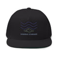 Embroidered Wave Snapback Cap — 'Sandbar Standard' Beach Hat