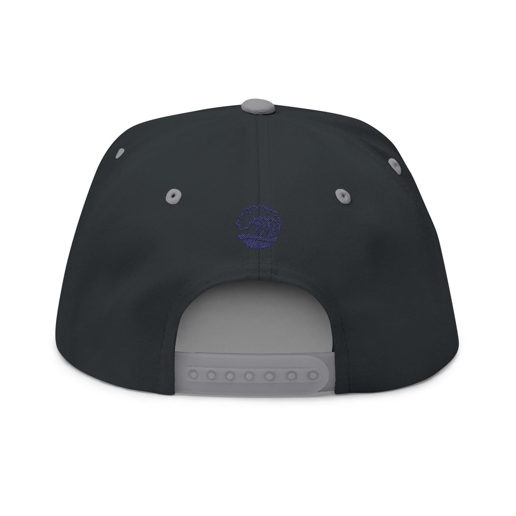 Embroidered Wave Snapback Cap — 'Sandbar Standard' Beach Hat