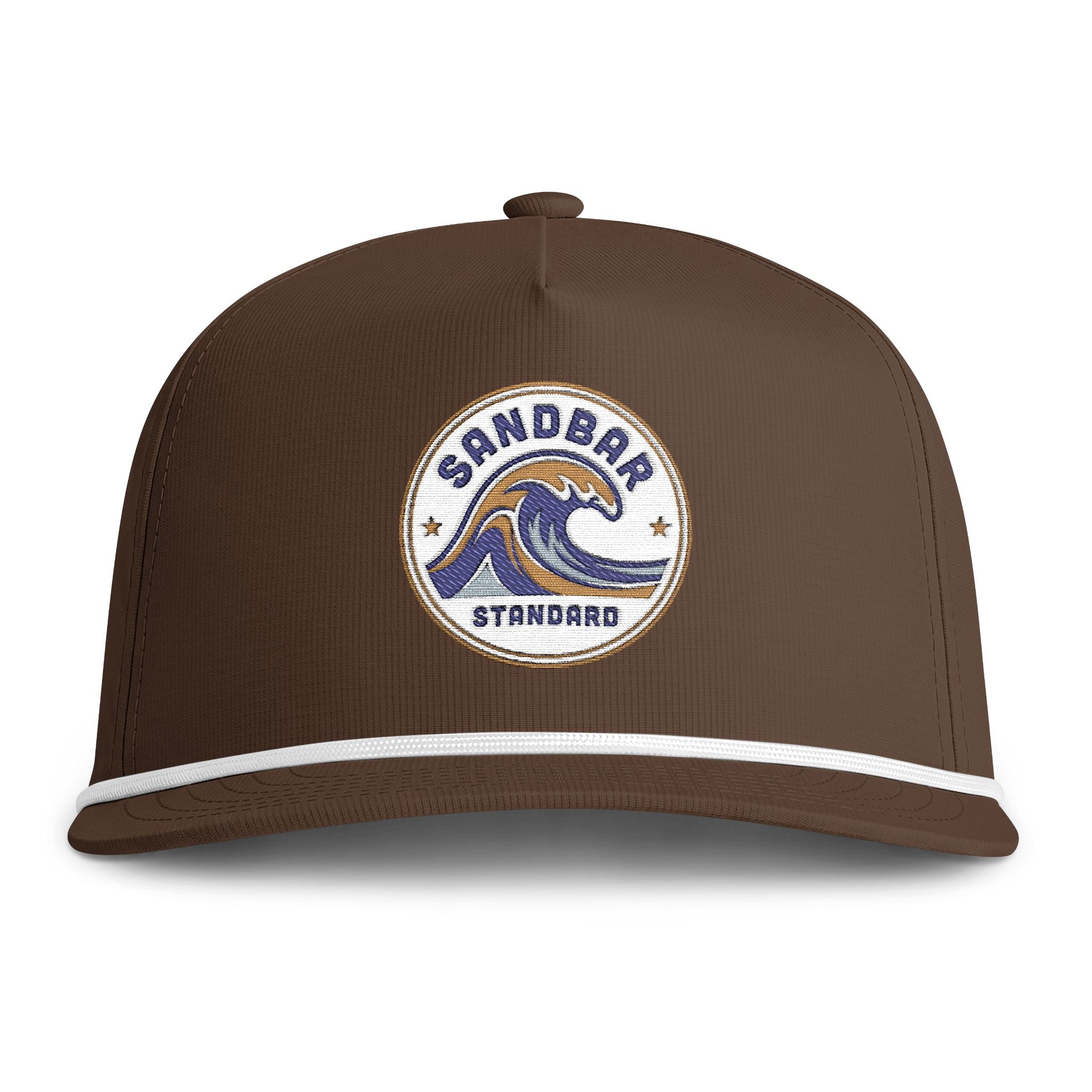Sunwashed Rope Cap - Sandbar Wave Patch Trucker Hat product image 3