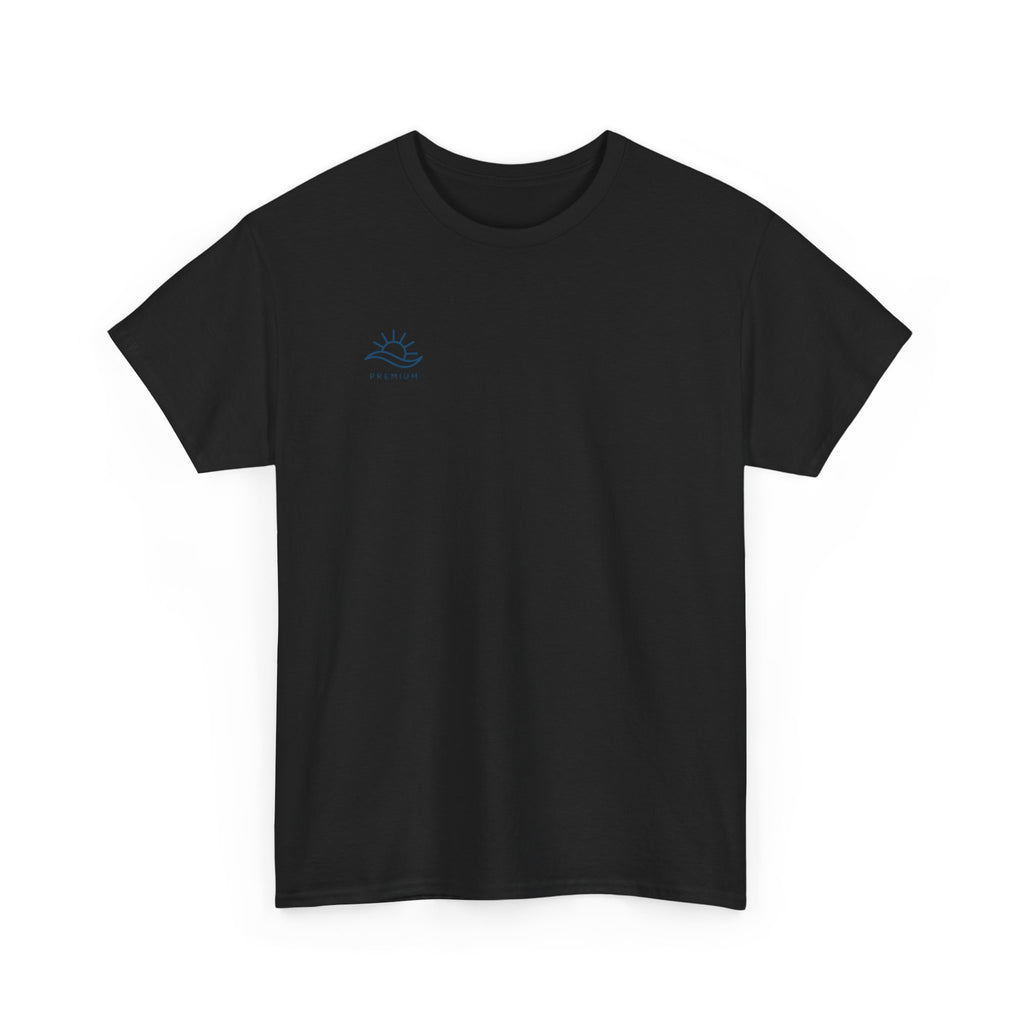 T-Shirt — Minimal Wave Logo Tee (Small Chest Graphic)
