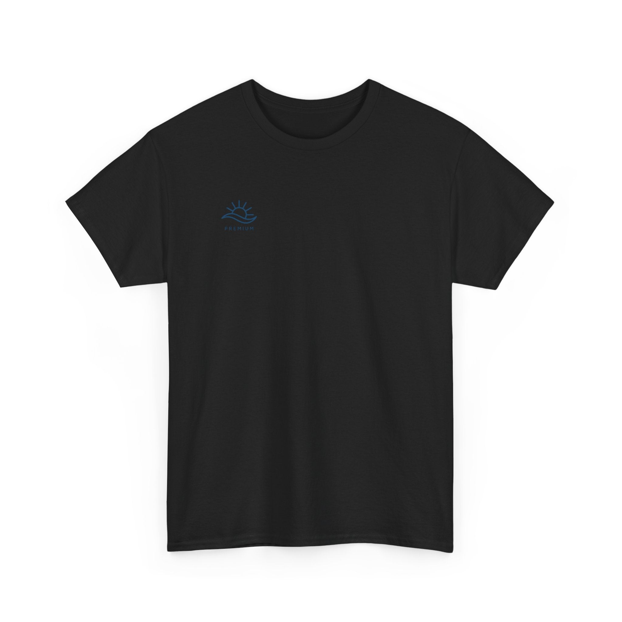 T-Shirt — Minimal Wave Logo Tee (Small Chest Graphic)