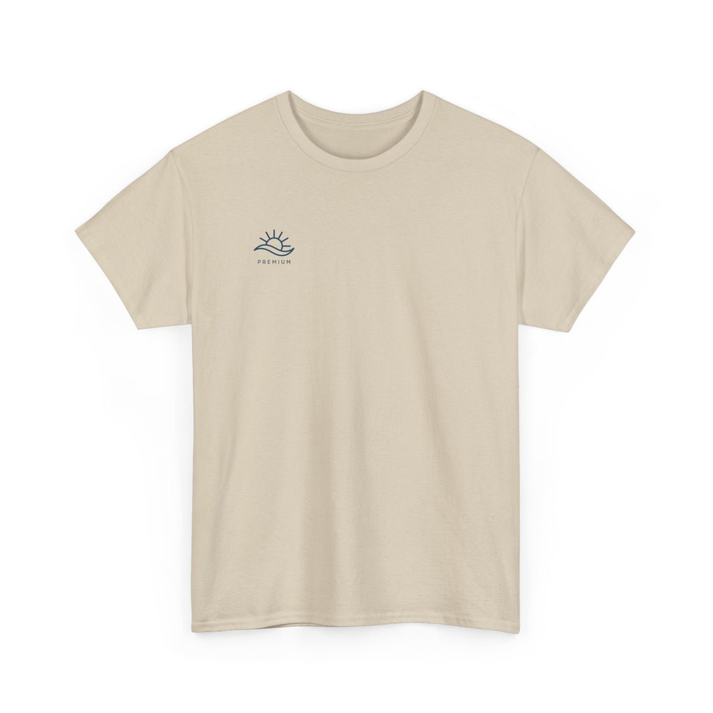 T-Shirt — Minimal Wave Logo Tee (Small Chest Graphic)
