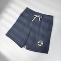 Lightweight Fleece Sweat Shorts — Coastal Wave Logo Casual Lounge Shorts