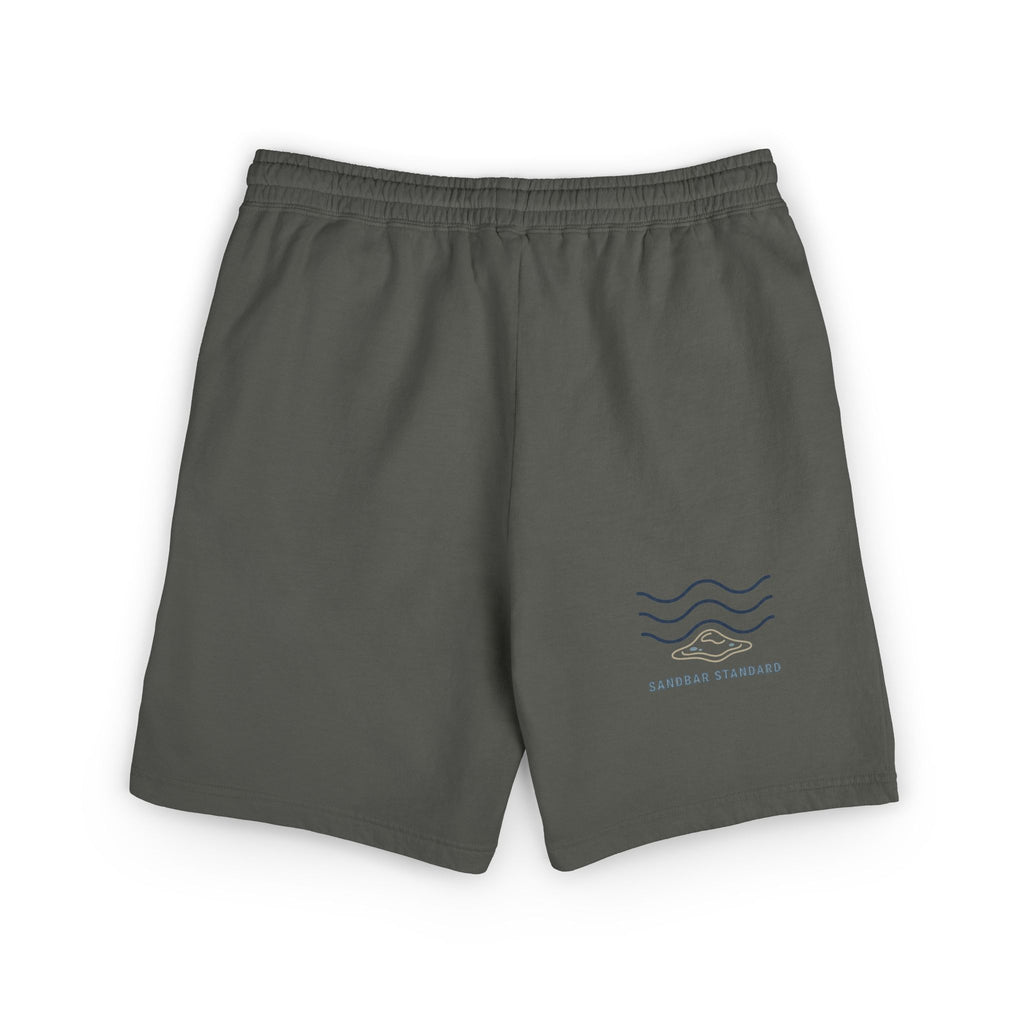 Lightweight Fleece Sweat Shorts — Coastal Wave Logo Casual Lounge Shorts