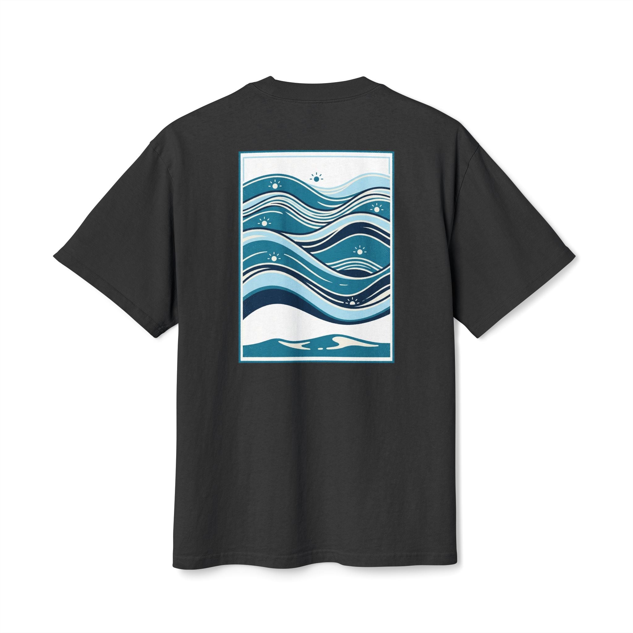 Vintage Surf Tee — "Sandbar Standard" Wave Graphic Shirt