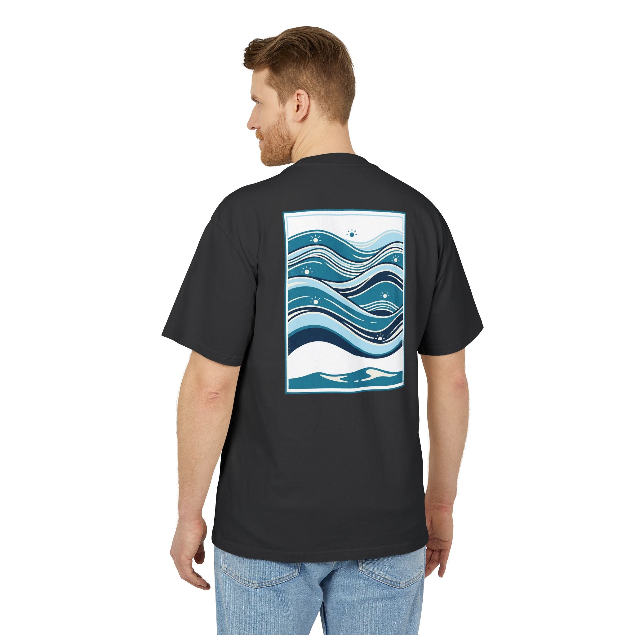 Vintage Surf Tee — "Sandbar Standard" Wave Graphic Shirt