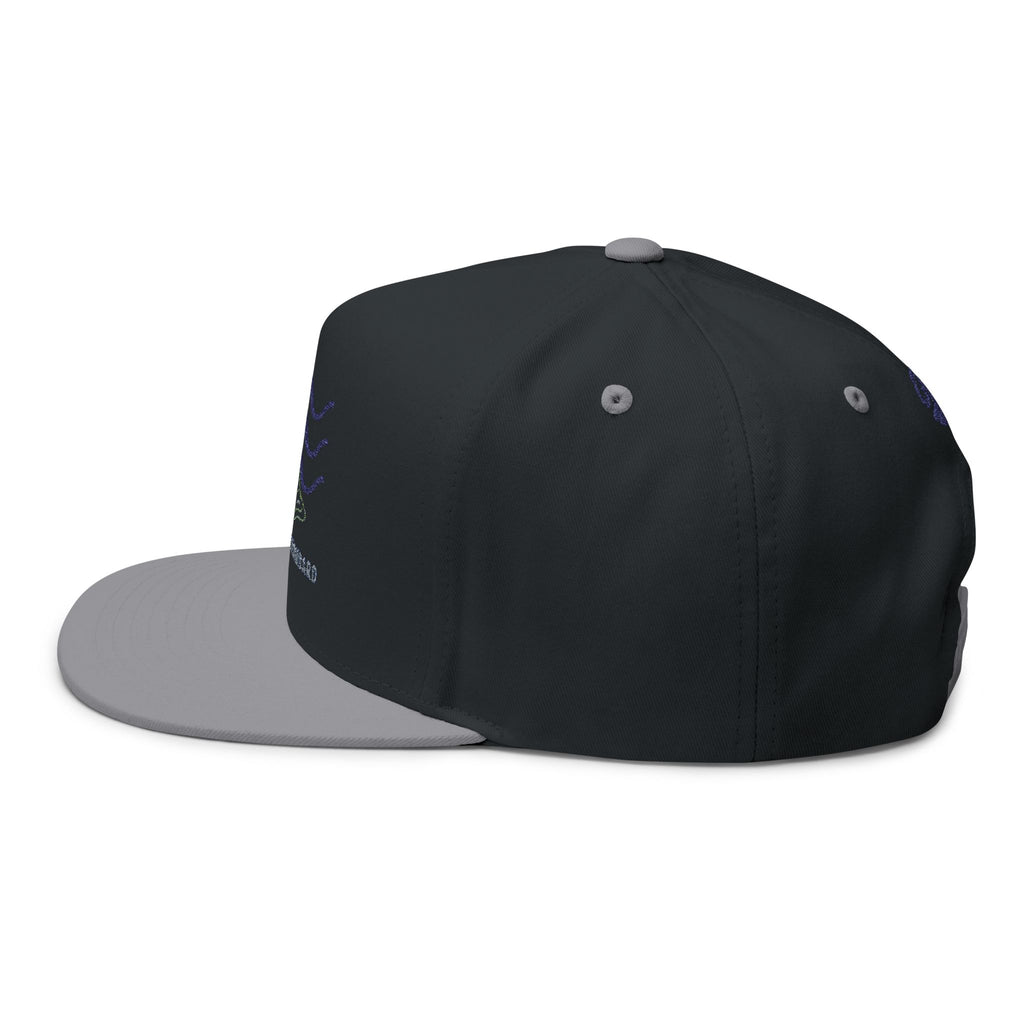 Embroidered Wave Snapback Cap — 'Sandbar Standard' Beach Hat