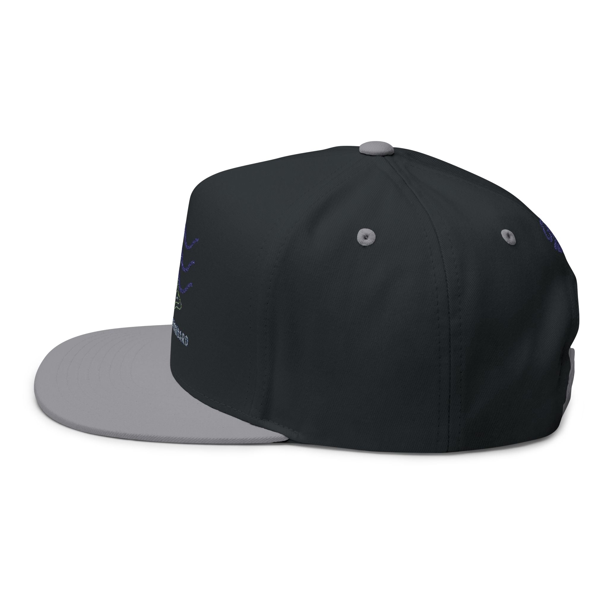 Embroidered Wave Snapback Cap — 'Sandbar Standard' Beach Hat