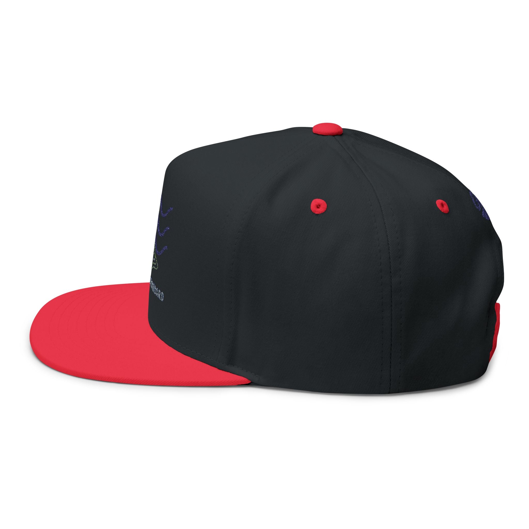 Embroidered Wave Snapback Cap — 'Sandbar Standard' Beach Hat