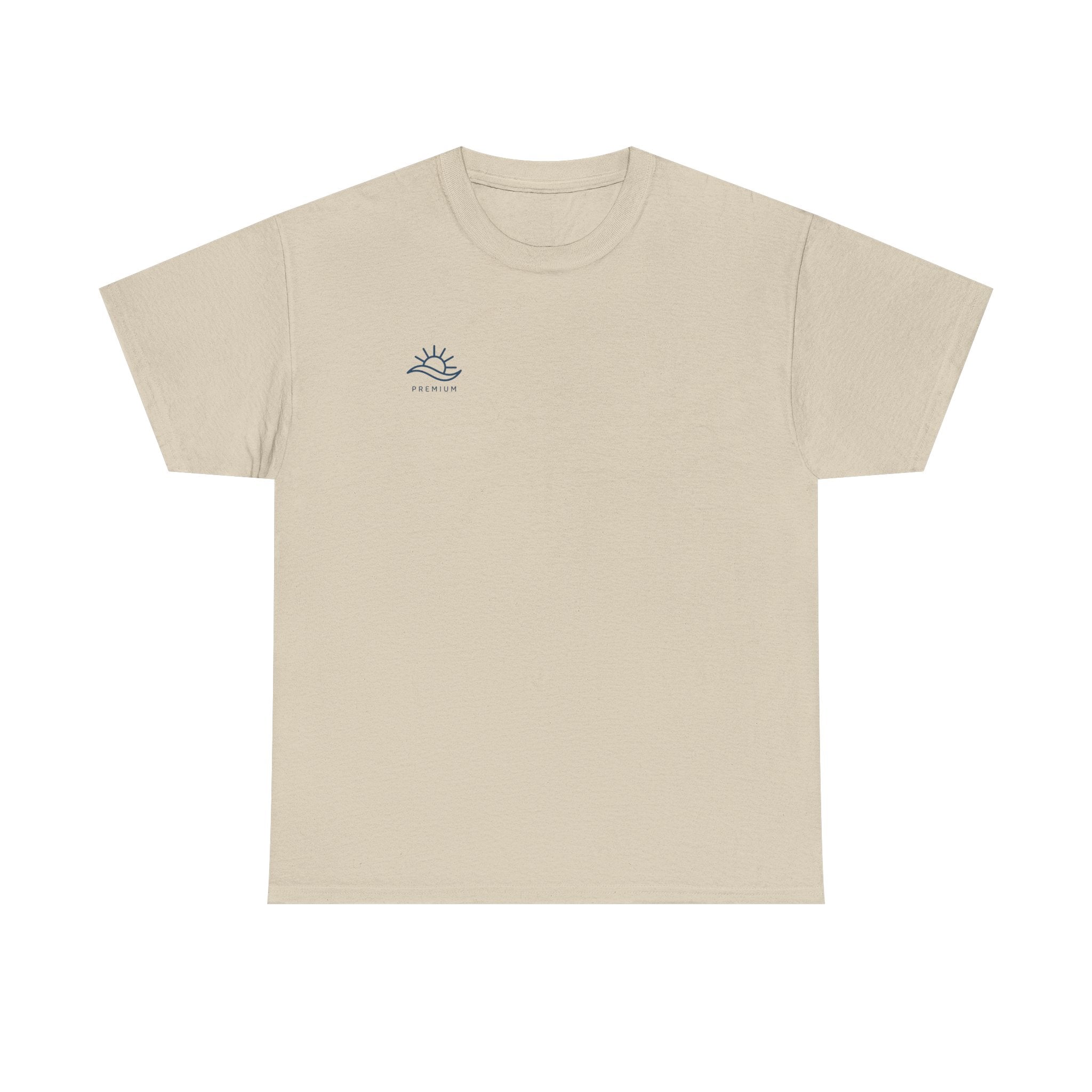 T-Shirt — Minimal Wave Logo Tee (Small Chest Graphic)