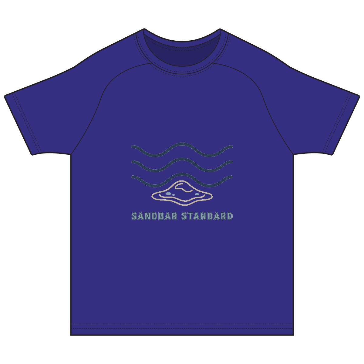 Sandbar Standard Rashguard Tee — Beach Waves Surf Shirt