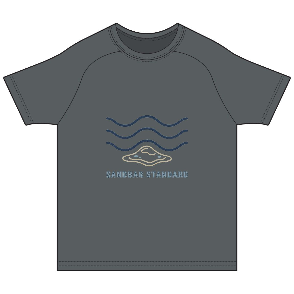 Sandbar Standard Rashguard Tee — Beach Waves Surf Shirt